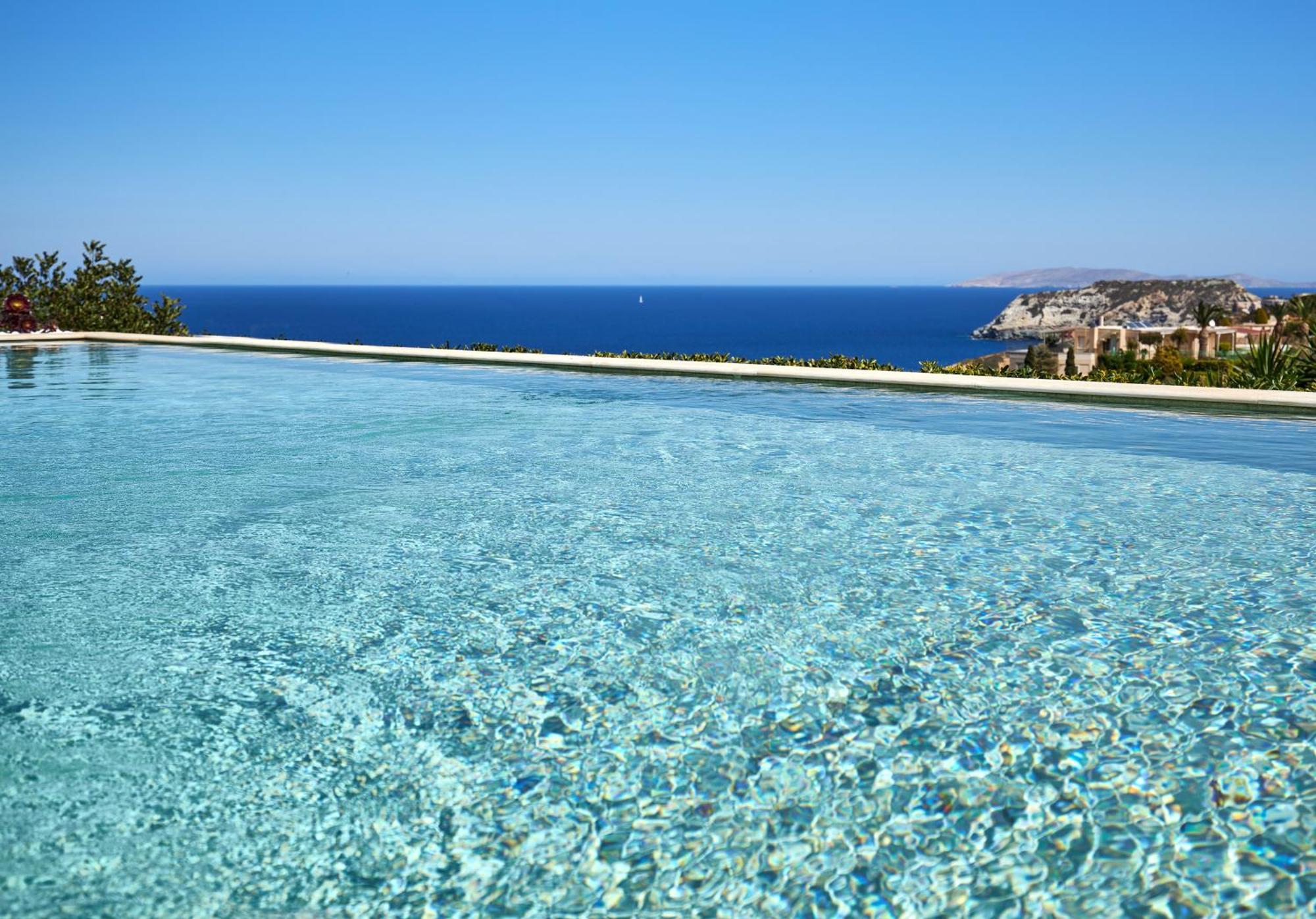 Spacious Villa With Private Eco-Pool And Panoramic Sea View Agia Pelagia  Luaran gambar