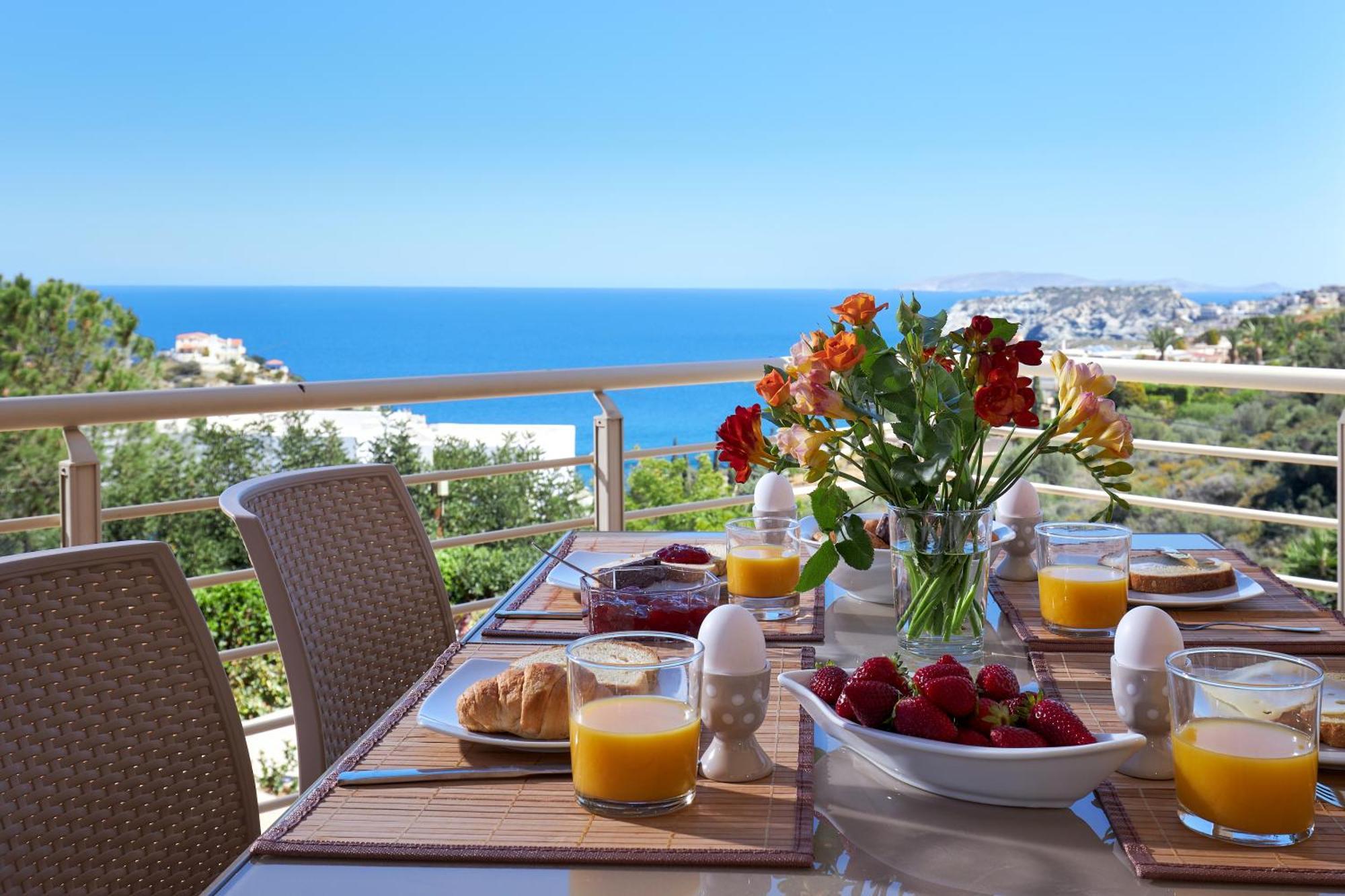Spacious Villa With Private Eco-Pool And Panoramic Sea View Agia Pelagia  Luaran gambar