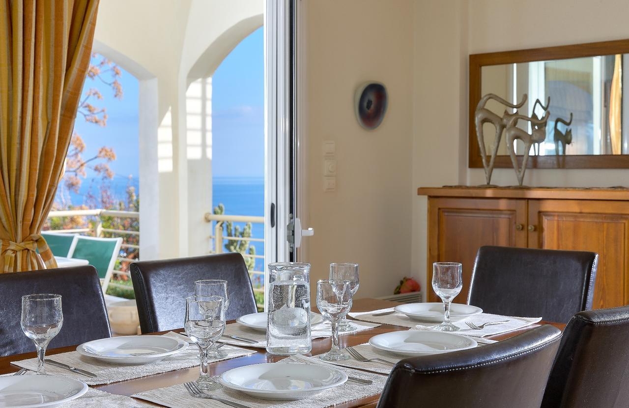 Spacious Villa With Private Eco-Pool And Panoramic Sea View Agia Pelagia  Luaran gambar
