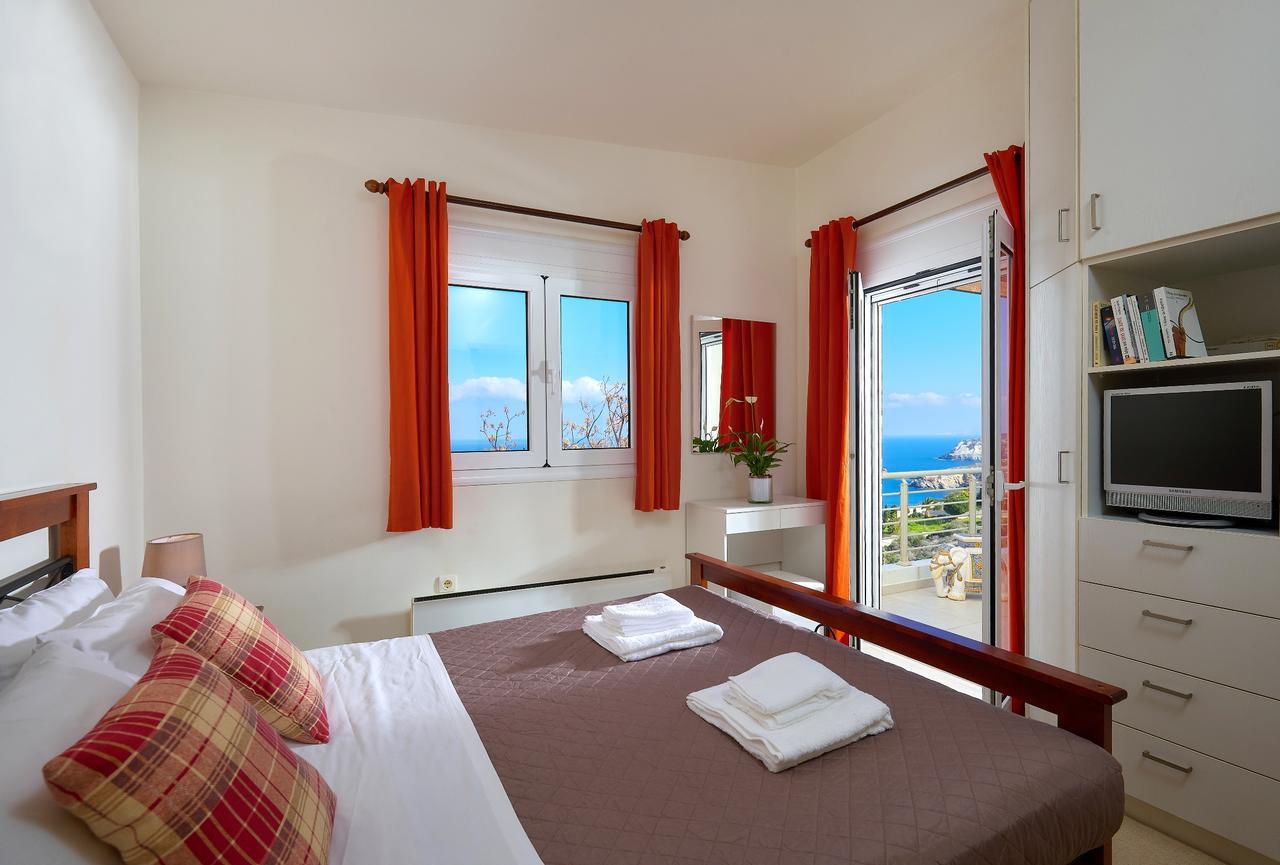 Spacious Villa With Private Eco-Pool And Panoramic Sea View Agia Pelagia  Luaran gambar